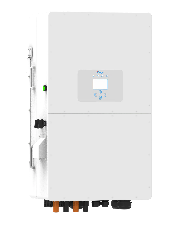Falownik hybrydowy Deye // SUN-50K-SG01HP3-EU-BM4, 3-fazowy, 50kW, 4 MPPT (2+2+2+2) 36A+36A+36A+36A, rozłącznik DC, komunikacja WI-FI, RS485, SPD AC i DC typ II, 5+5 lat gwarancji, 2 wyjścia bateryjne 160-800V